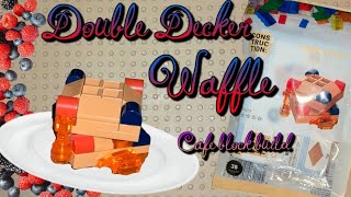 Double Decker Waffle | Cafe series build | #cute #letsbuild #satisfying #mini