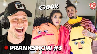 PRANK: CHANNAH & QUENTIN (EOTB) DENKEN €300K TE VERDIENEN ALS BERT EN ERNIE - Prankshow #3 | Kalvijn