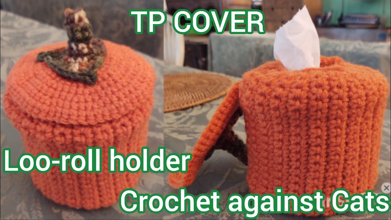 Toilet paper cover holder, easy crochet