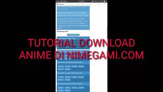TUTORIAL DOWNLOAD ANIME DI NIMEGAMI MUDAH