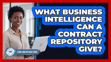 What Business Intelligence Can A Contract Repository Give?