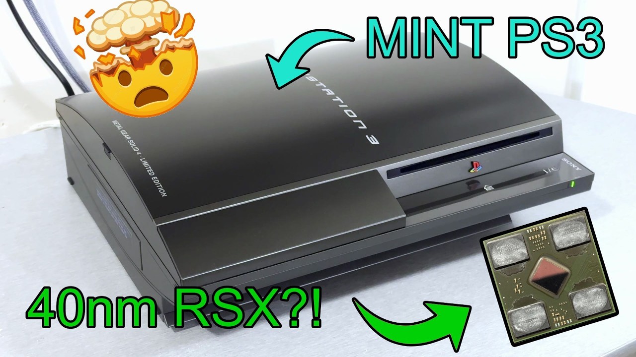 Frankenstein modding a NEW MGS Special Edition PS3 and then immediately overclocking it