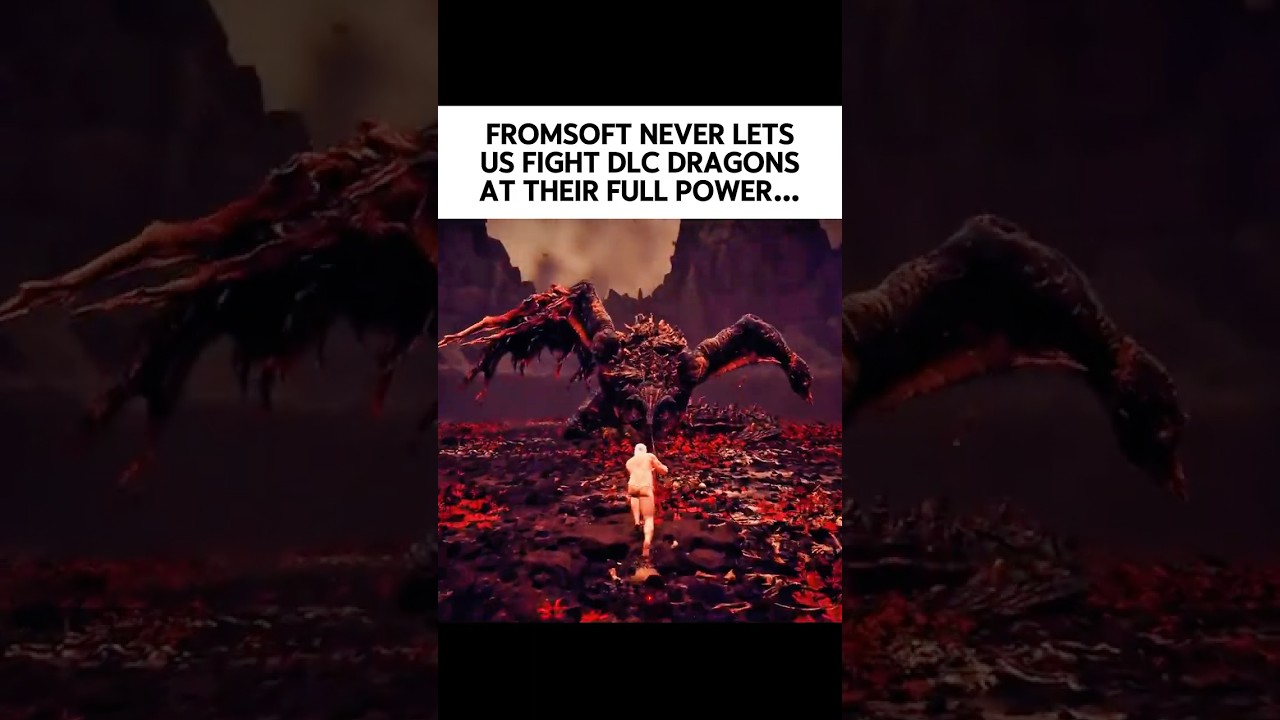 Every DLC Dragon was nerfed BEFORE the fight #darksouls #eldenring