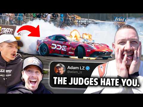 DAMON ENTERS TWIN TURBO FERRARI INTO DRIFT ...