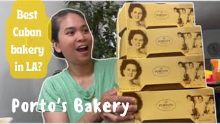 PORTOS BAKERY/ the BEST CUBAN bakery in LA? TRYING EVERY SAVORY PASTRY AT PORTOS BAKERY