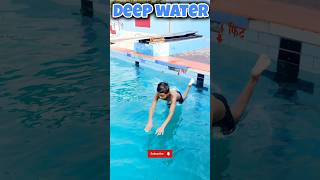 Successfully Swimming in 20ft Deep Water 🔥 #swimmingtips #swimming #learnswimming