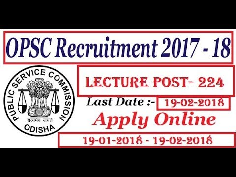 opsc recruitment 2017 106 post