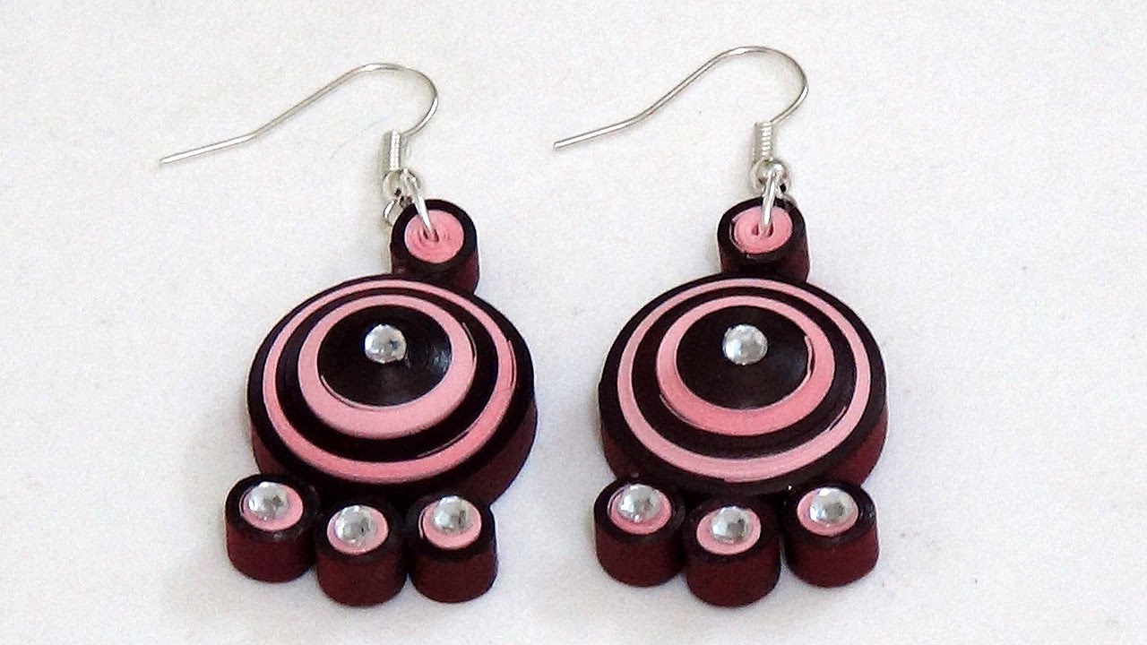 Buy Blossom Earrings, Sakura Earrings, Pink Floral Earrings, One Year Paper  Gift From Him, Handmade Paper Jewelry, Christmas Gift for Her Online in  India - Etsy | Paper quilling jewelry, Quilled jewellery,