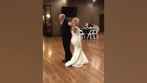 Scott and Lisa Hines dancing on their  wedding day...