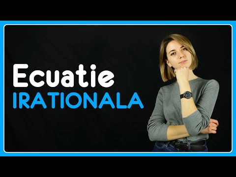 Video: Cum Se Rezolvă O Ecuație Irațională