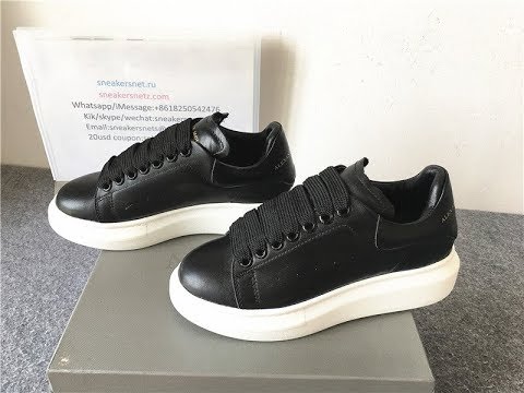 Alexander McQueen Sneaker Black White Bottom from sneakersnet.ru - YouTube