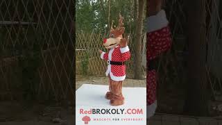 Download Lagu REDBROKOLY.COM Mascot Costume - Red nose reindeer full body mascot costume MP3
