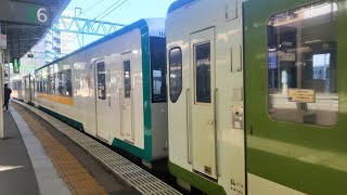 【4K】東北本線仙台駅・キハ110系臨時快速一ノ関行き到着　2022-04-02