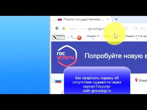 Справка о судимости через госуслуги