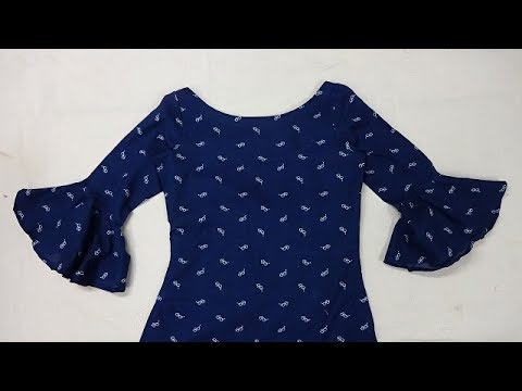 Umbrella baju cutting / bell sleeves cutting in Hindi  #umbrellasleeves#bellsleeves - YouTube