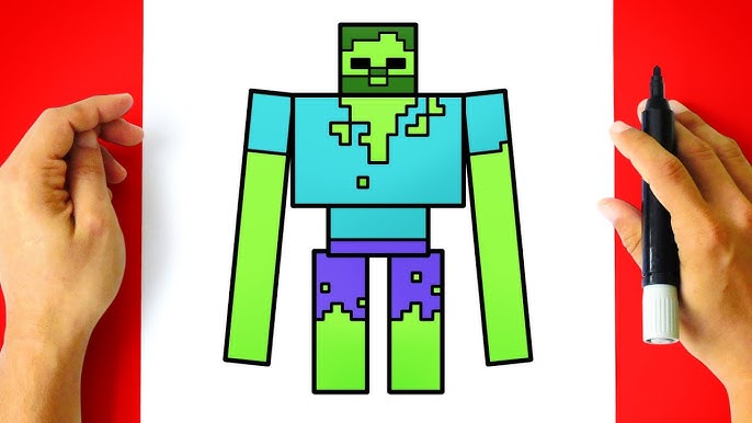 Como Desenhar o Ghast do Minecraft 