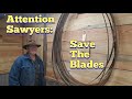 Sawmill bandsaw blade talk with Mr.Robert and where to get some blades