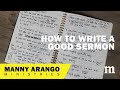How To Write A Good Sermon!
