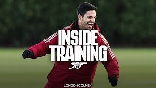 ARTETA NUTMEGS ODEGAARD! | Inside Training | Limbering up for Lens in the UEFA Champions League