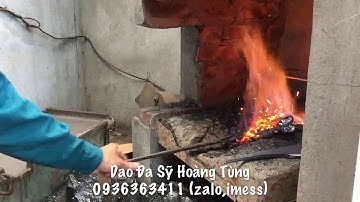 Cận cảnh tôi lưỡi dao Nhíp xe Đa Sỹ