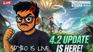 NEW UPDATE FUN GAMEPLAY SPYROO IS LIVE || BGMI #bgmilive #bgmicaster