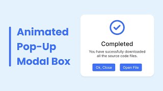 How to Create Popup Modal Box in HTML CSS & JavaScript