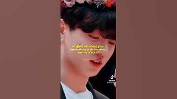 when jk ranked jimin in 1 spot based in their look 💜