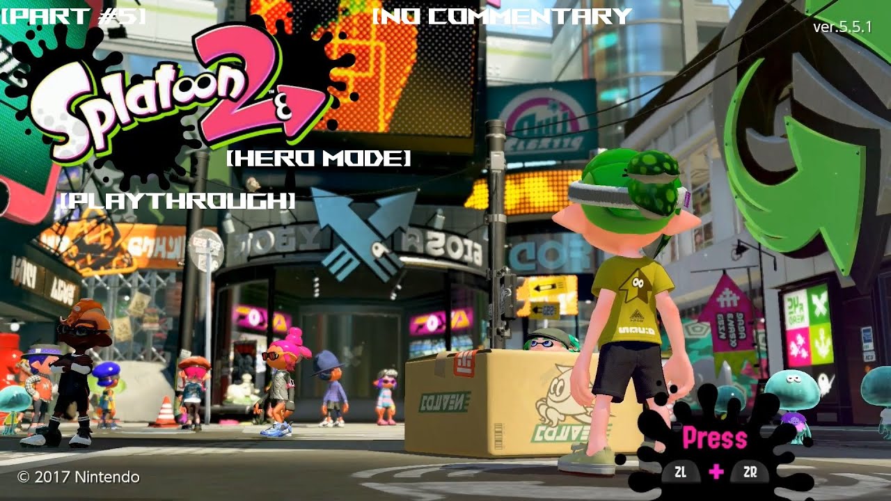 Splatoon 2 Hero Mode Playthrough | [Part #5] | Cephalon HQ DJ Octavio Feat. Callie Octobot King II