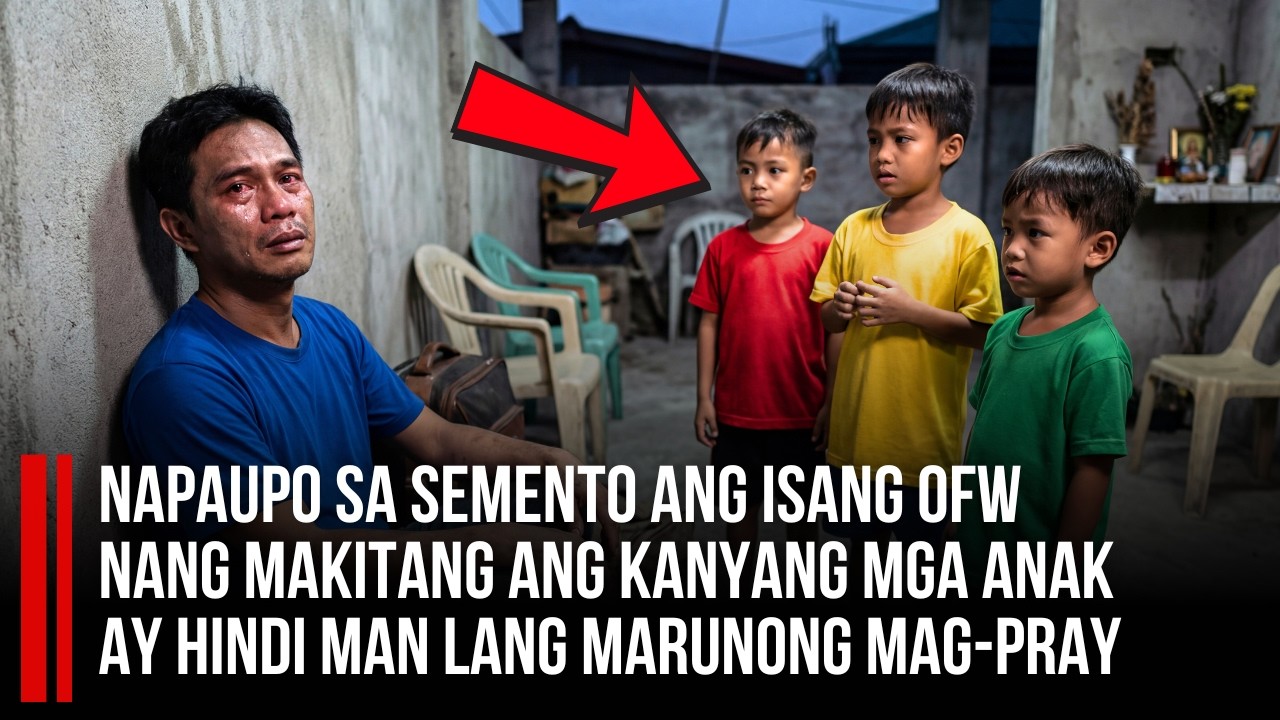 NAPAUPO SA SEMENTO ANG ISANG OFW nang makitang ang kanyang mga anak ay hindi man lang marunong...