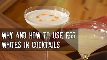 Is egg white safe in cocktails?