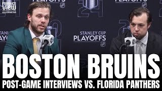 David Pastrnak & Charlie McAvoy React to Boston Bruins Forcing Game 6 vs. Florida: "Never Say Die"