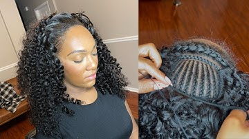 Super Full Flip Over Sew-In With Water Curly Hair | Eayon Hair