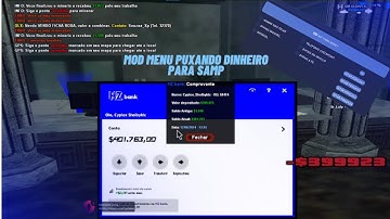 SAIIU!! MOD MENU PUXANDO MONEY PARA SAMP ANDROID/PC MOD MENU INDETECTAVEL PARA SAMP