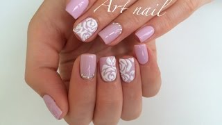 Дизайн Ногтей Розы! Объемные Розы на Ногтях!  Nail Art Designs(Розы на ногтях! Для покрытия Вам надо: базовый шеллак (гель-лак) CND финишный шеллак (гель-лак) CND цветной шелла..., 2015-09-23T06:59:32.000Z)