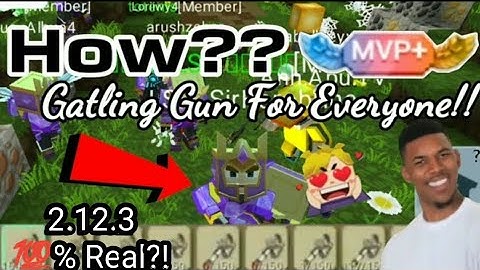 How To Get Gatling Gun “FREE” 2021!!? 😱😱👑 - 💯 Real??? | Blockman Go | Skyblock | Read Des