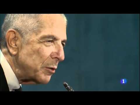 Discurso de Leonard Cohen. Premios Príncipe de Asturias 2011