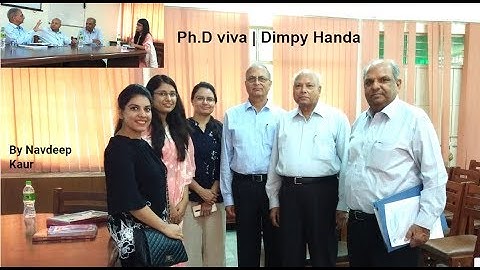Ph.D viva Live | Dimpy Handa | by Navdeep Kaur | Delhi University | DSE