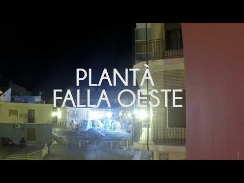 Fallas Dénia 2019: Timelapse de la plantà de la falla Oeste