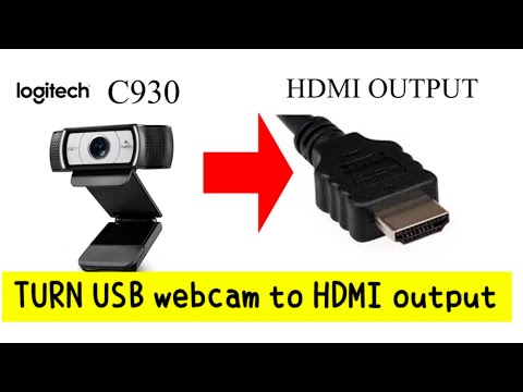 Turn Logitech C930c (C930e)  into HDMI output & display on TV