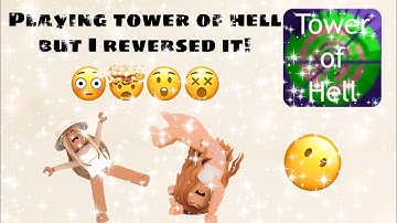 Playing tower of hell but I reversed it!😦