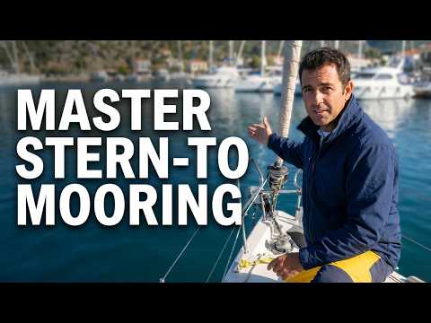 City Sailing Mooring Stern to on a Yacht