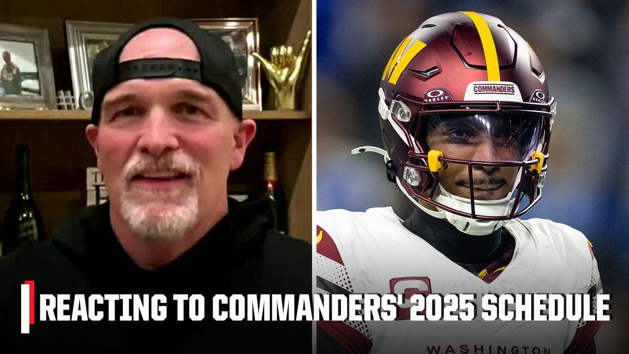 Dan quinn reacts to washington commanders 2025 nfl schedule release