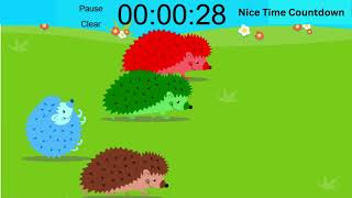 Hedgehog Race  | race timer 1 min |nice time countdown screenshot 4