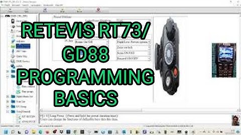 RETEVIS RT73/GD88 Programming CPS Basics
