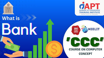 What is Bank || CCC Course In Hindi || CCC Chapter 80 || APT Institute