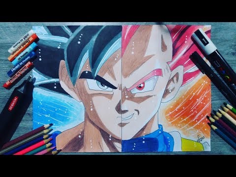 Como Desenhar o Goku Instinto Superior Completo - Passo a Passo Art Lucas 