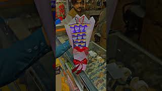 Buqet 🥹 kis ko chaya ❤️ #chocolate #bookediting #handwatch #wedding #gift #giftstore #weddinggift