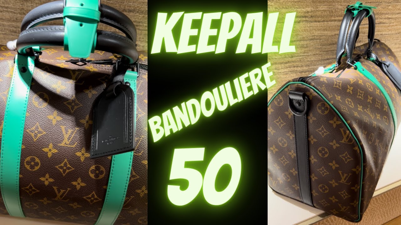 Louis Vuitton Keepall Bandouliere By Virgil Abloh In Green And