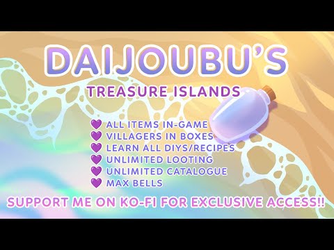 Animal Crossing New Horizon FREE Treasure Islands 🌱Furnitures🌱Mats🌱KIDDIE