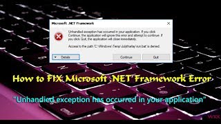 Download How To Fix Microsoft .net Framework Error Video MP3 How To Fix Microsoft .net Framework Error